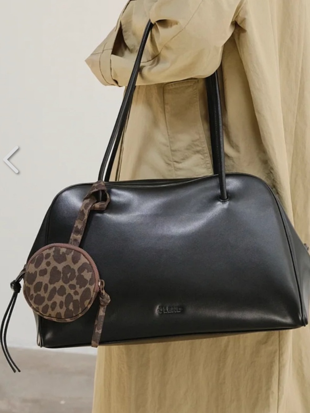 Olend Brooklyn Shoulder Bag Purse in Black- Fits a Laptop - Picture 3 of 4
